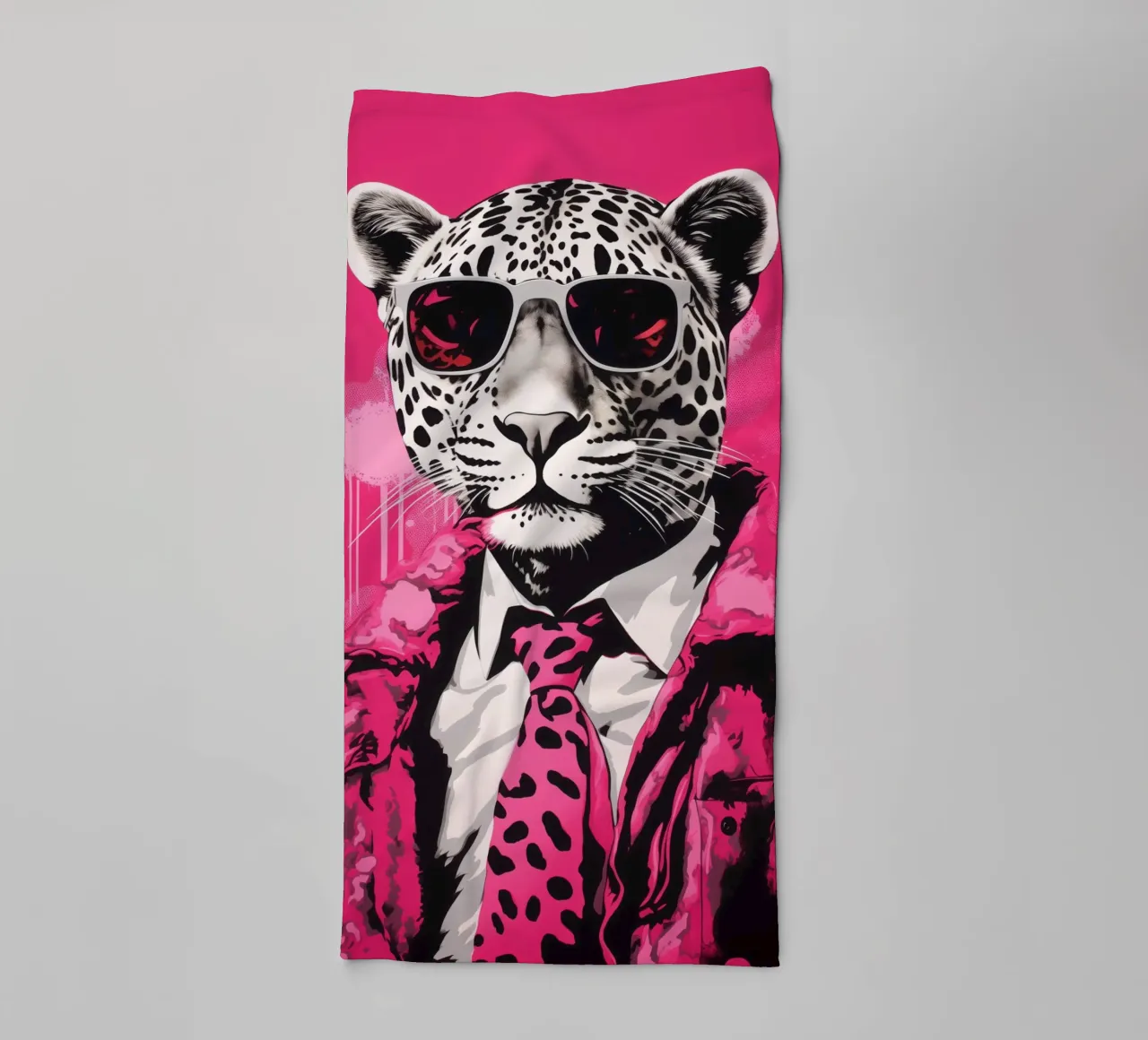 Jefe Pantera Rosa con gafas de sol | Pop Art toalla de baño de Autofocus