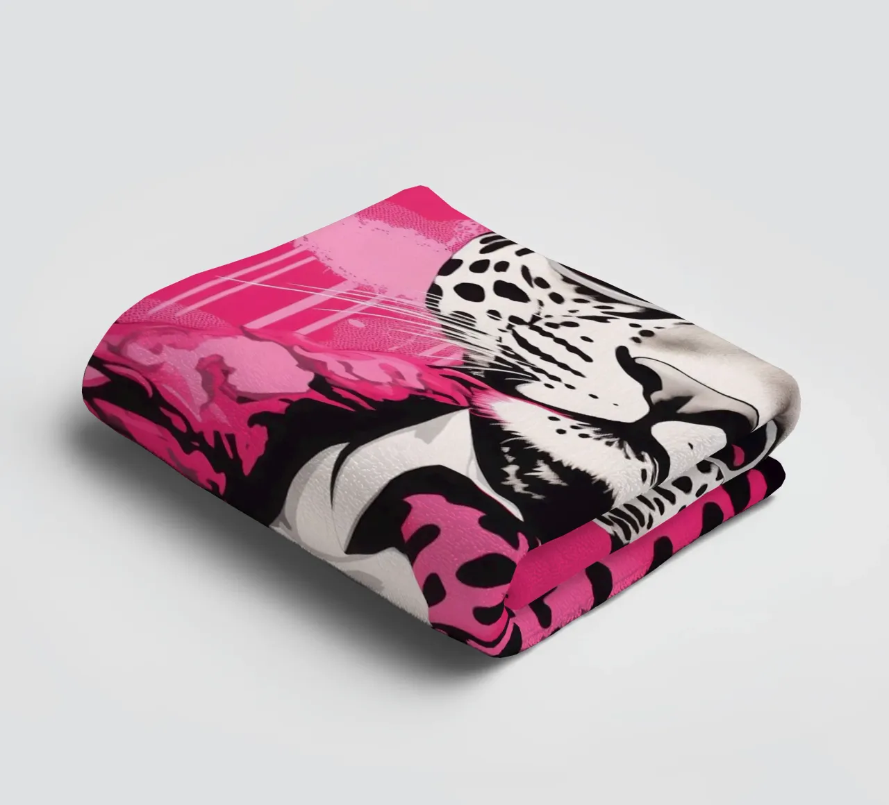 Jefe Pantera Rosa con gafas de sol | Pop Art toalla de baño de Autofocus
