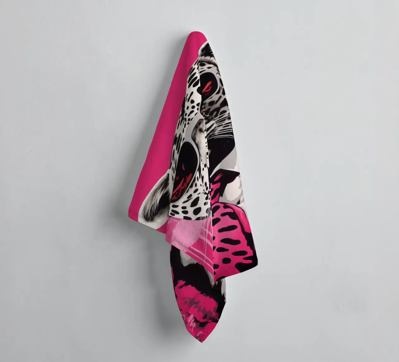 Jefe Pantera Rosa con gafas de sol | Pop Art toalla de baño de Autofocus