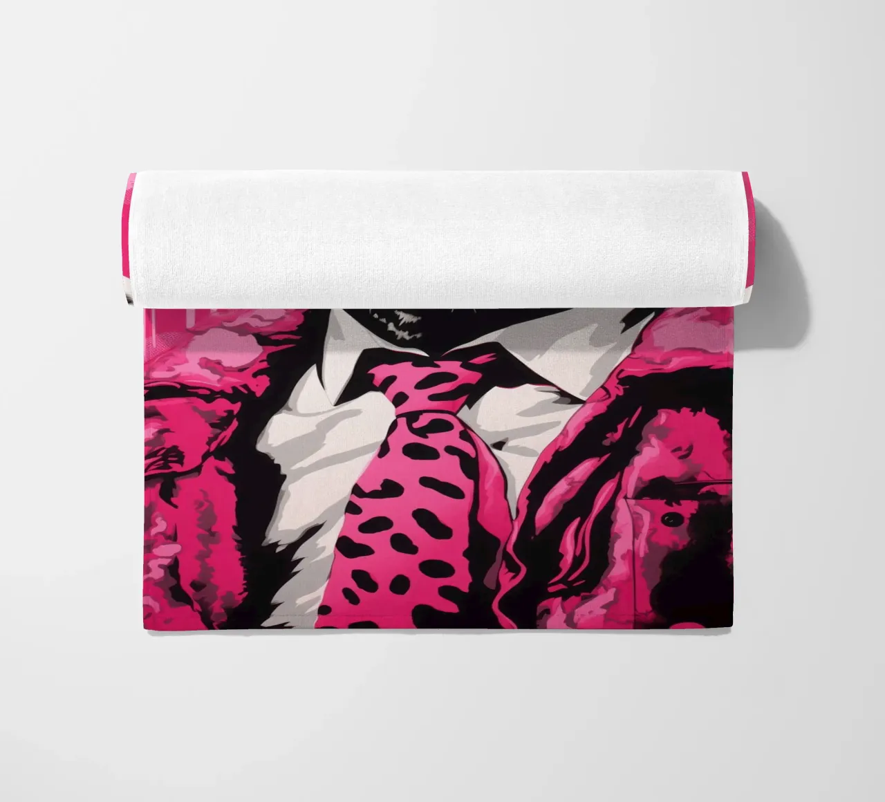 Jefe Pantera Rosa con gafas de sol | Pop Art toalla de playa de Autofocus