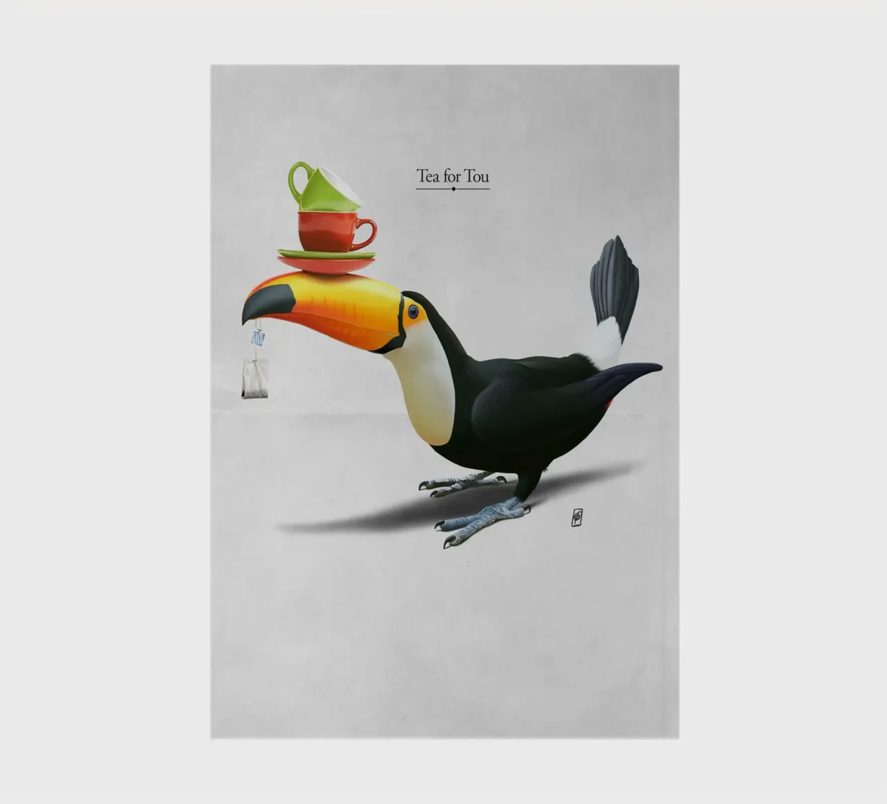Tea for Tou (Titled) notebook by Rob Art | Illustration