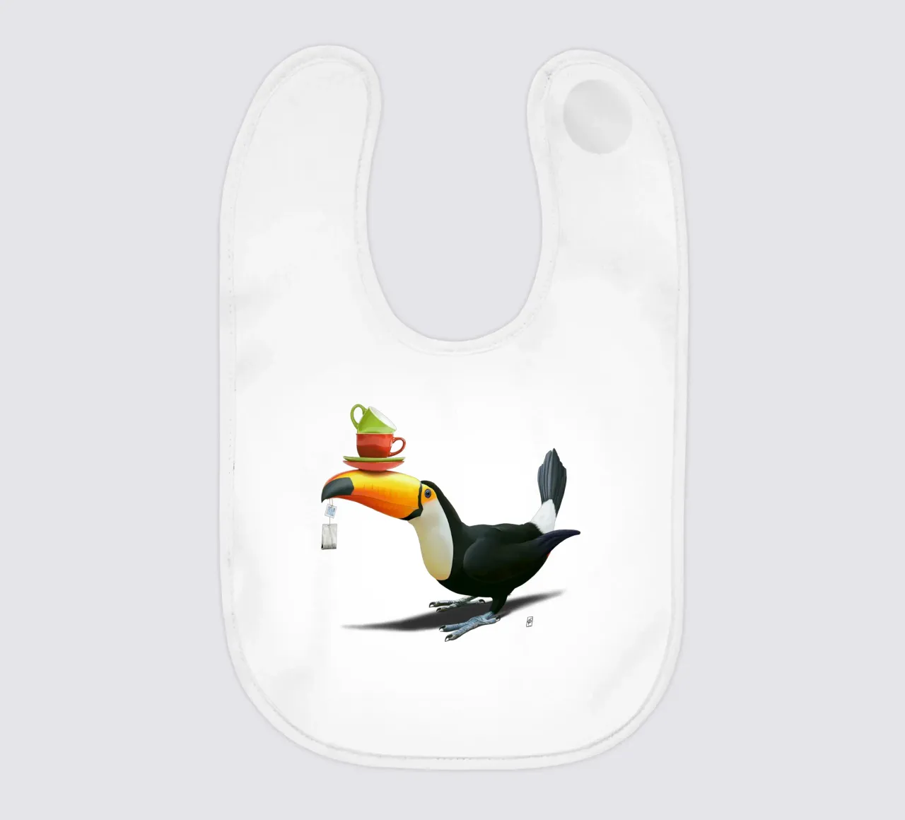 Tea for Tou (Wordless) bavaglino da Rob Art | Illustration