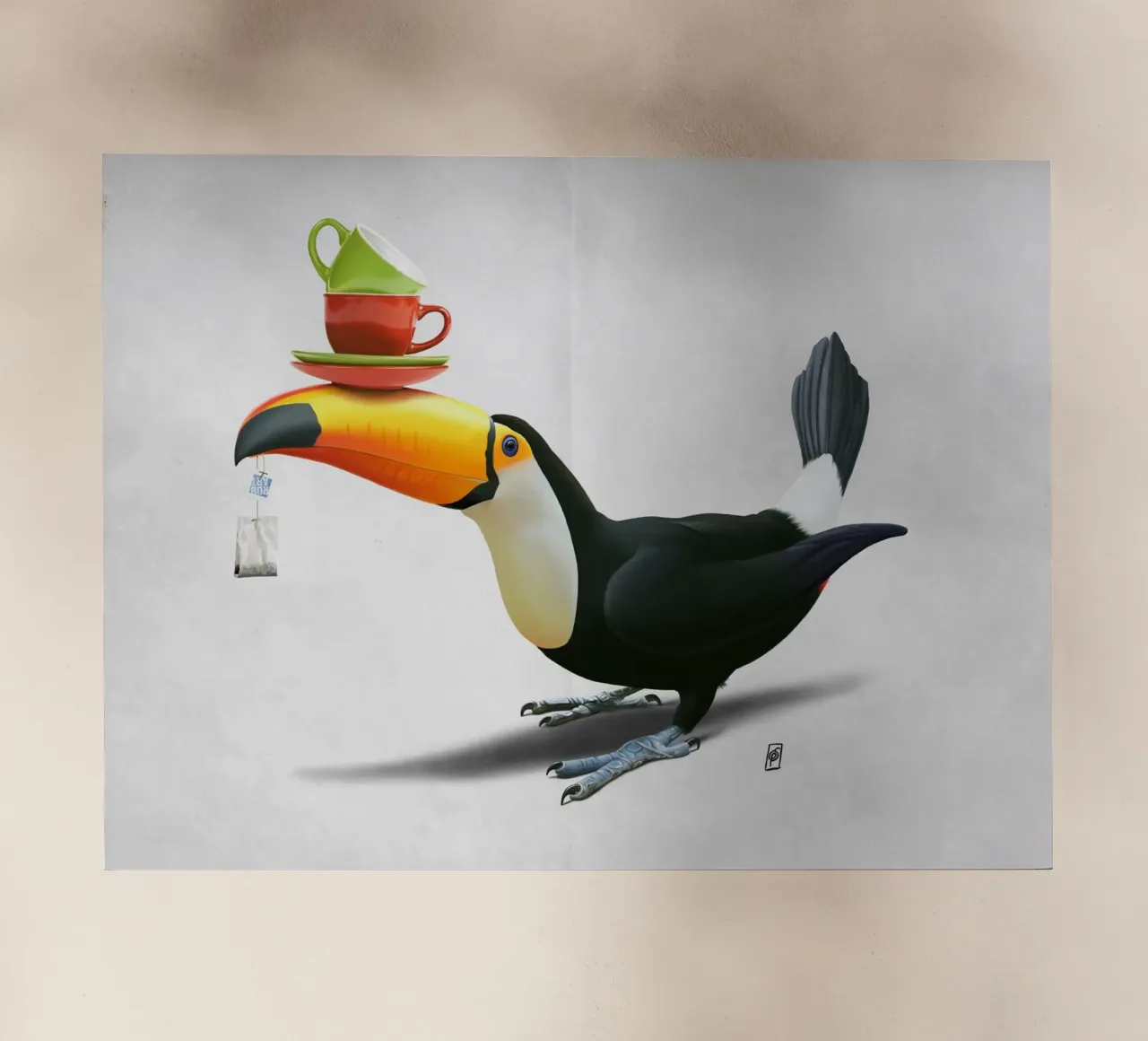 Tea for Tou (Wordless) pellicola backlit da Rob Art | Illustration