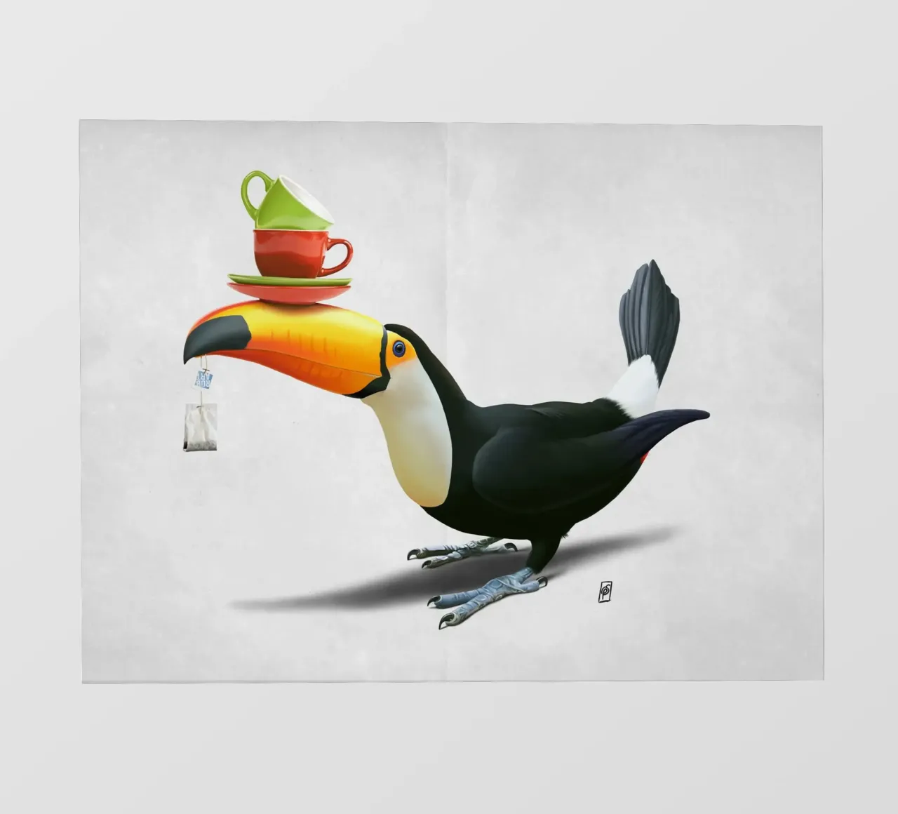 Tea for Tou (Wordless) pellicola backlit da Rob Art | Illustration