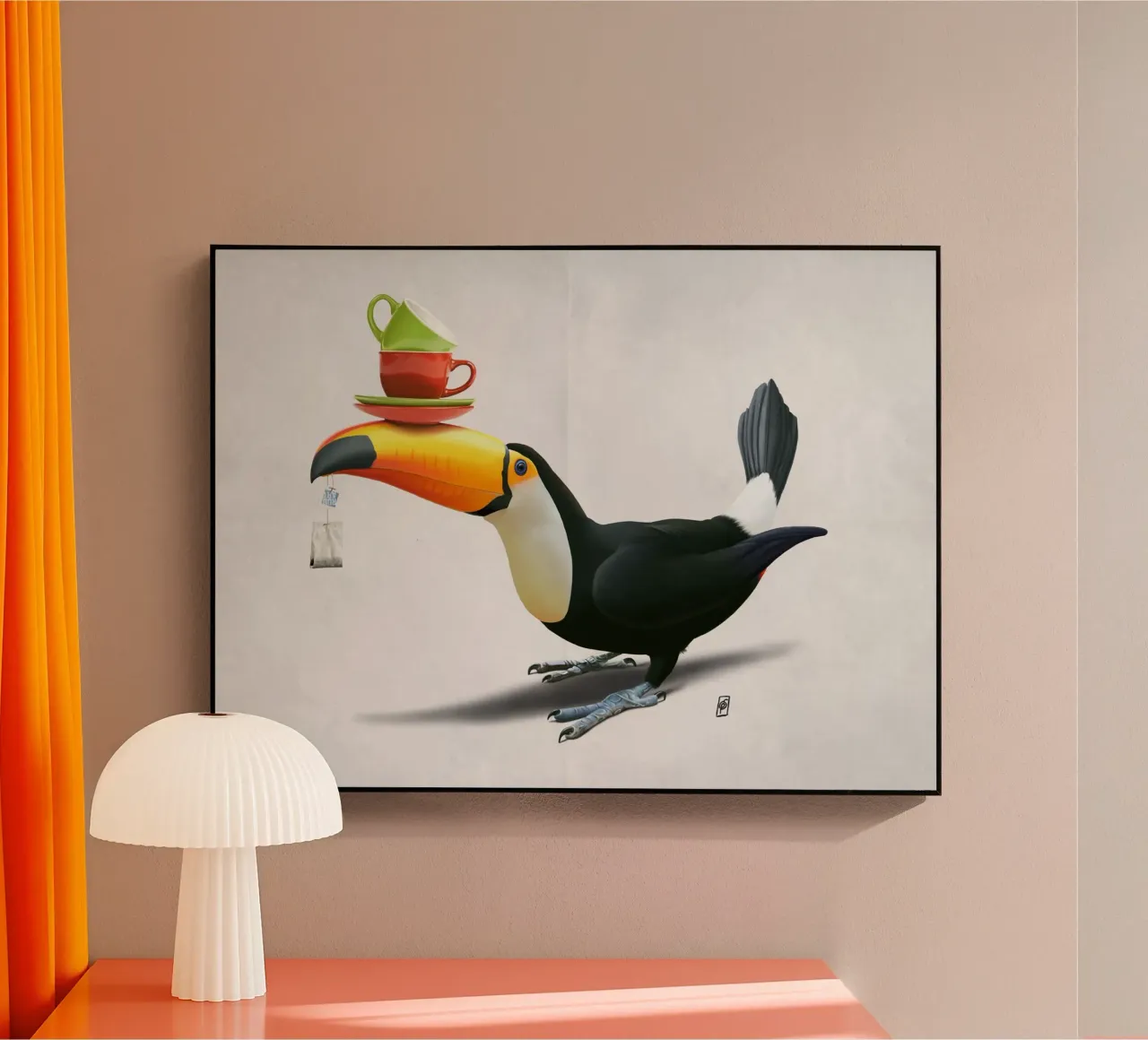 Tea for Tou (Wordless) plexiglass da Rob Art | Illustration