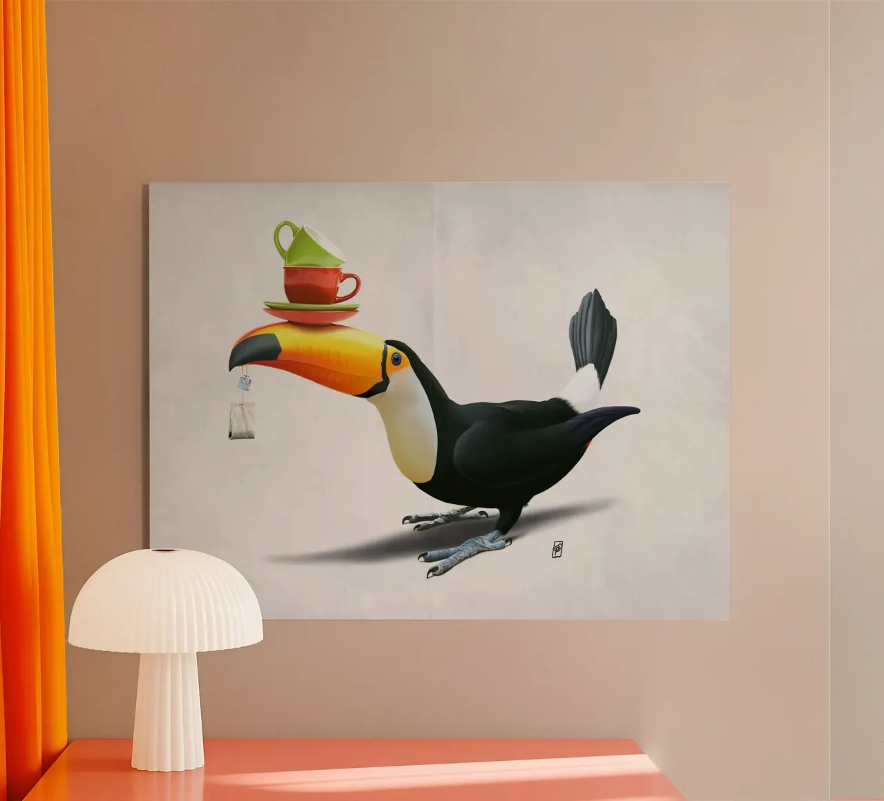 Tea for Tou (Wordless) plexiglass da Rob Art | Illustration