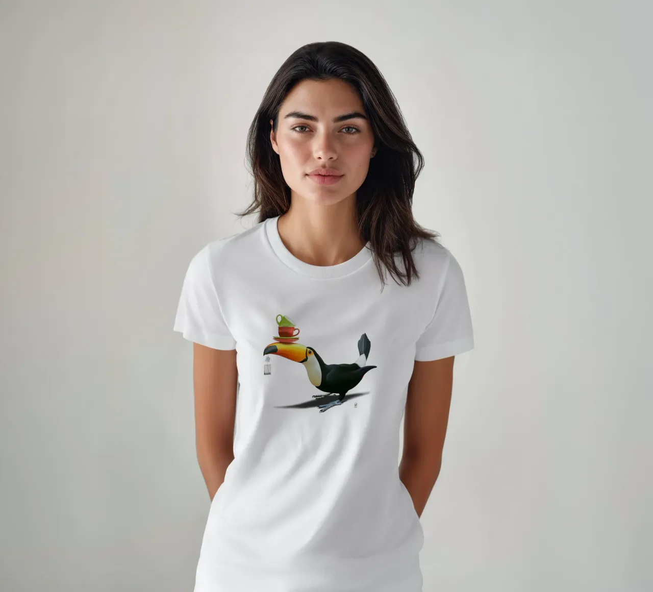 Tea for Tou (Colour) t-shirt van Rob Art | Illustration