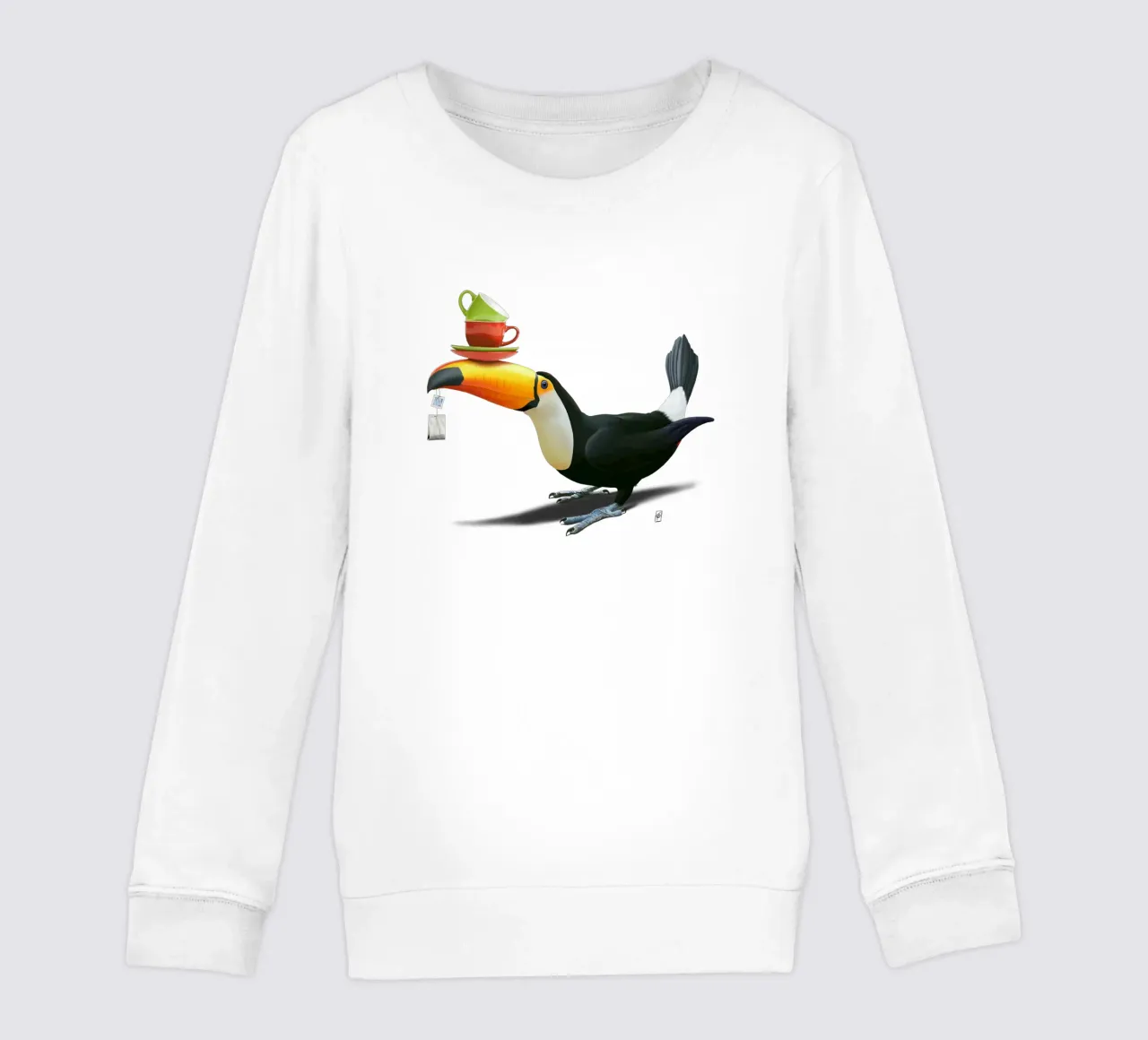 Tea for Tou (Colour) felpa bambino da Rob Art | Illustration