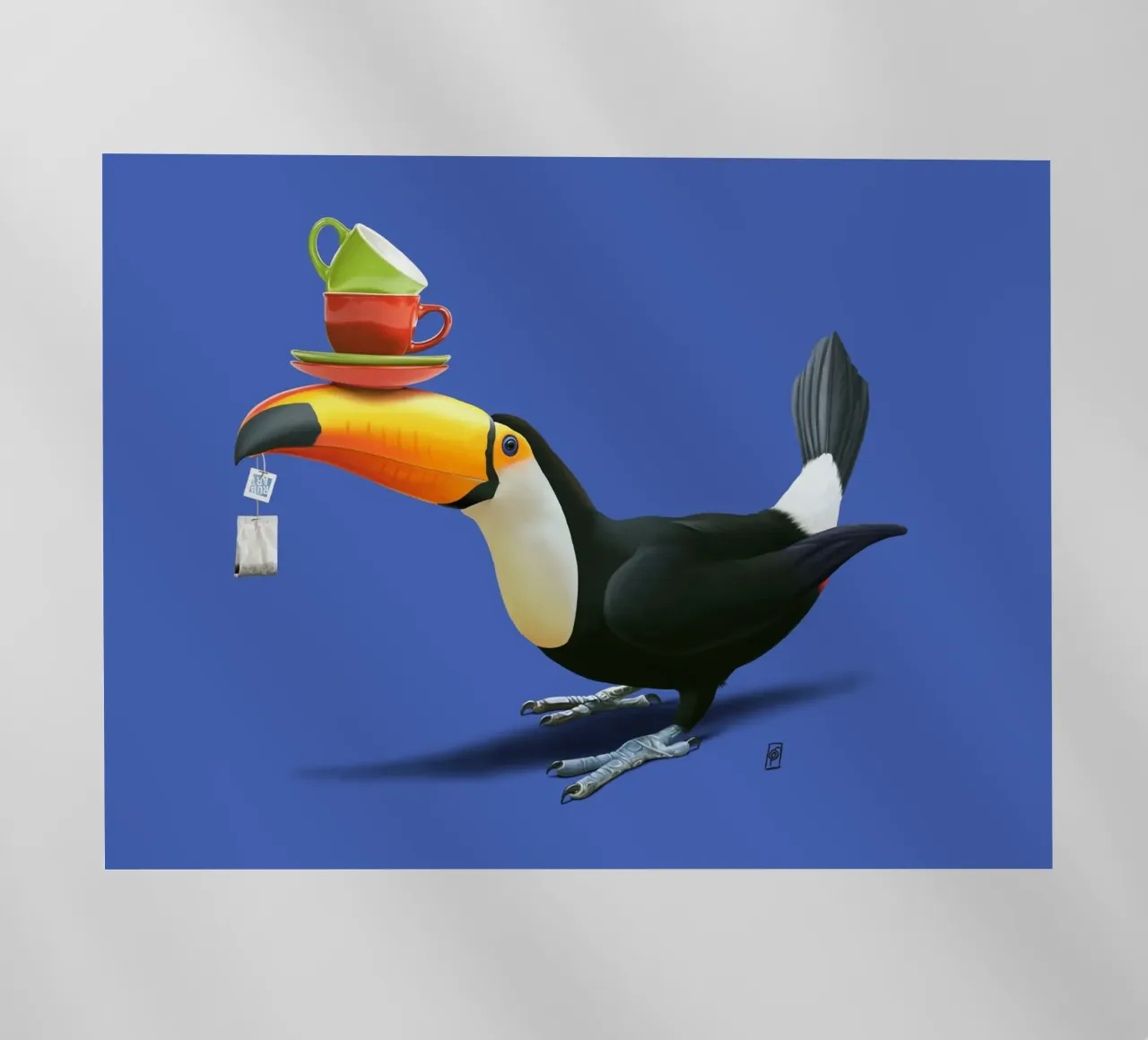 Tea for Tou (Colour) pellicola backlit da Rob Art | Illustration