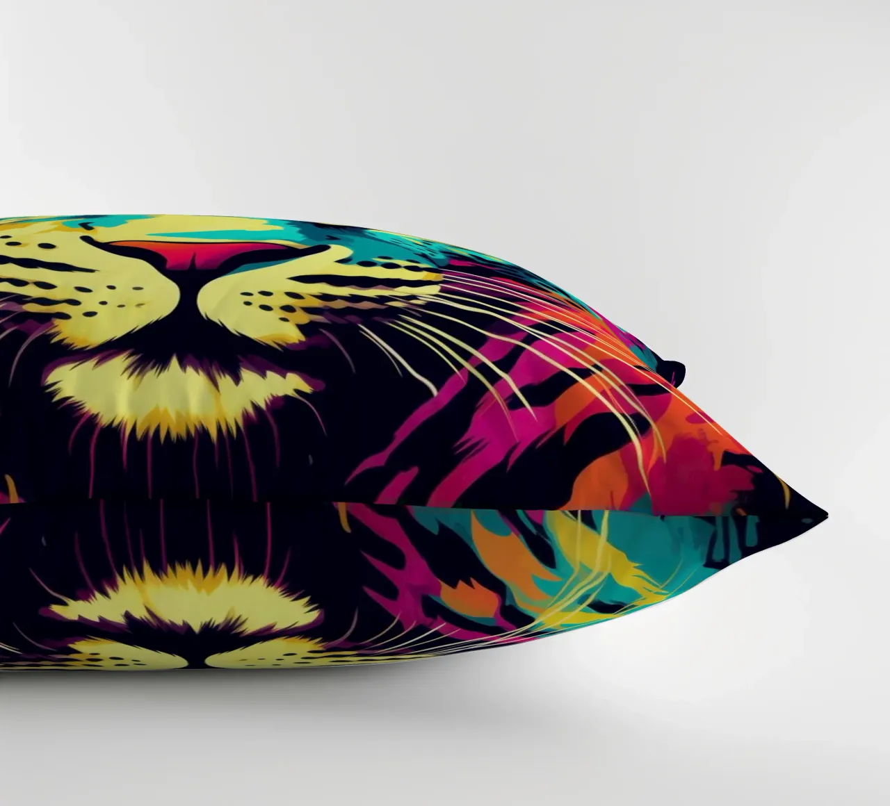 Leopardo colorato | Pop Art cuscino da Autofocus