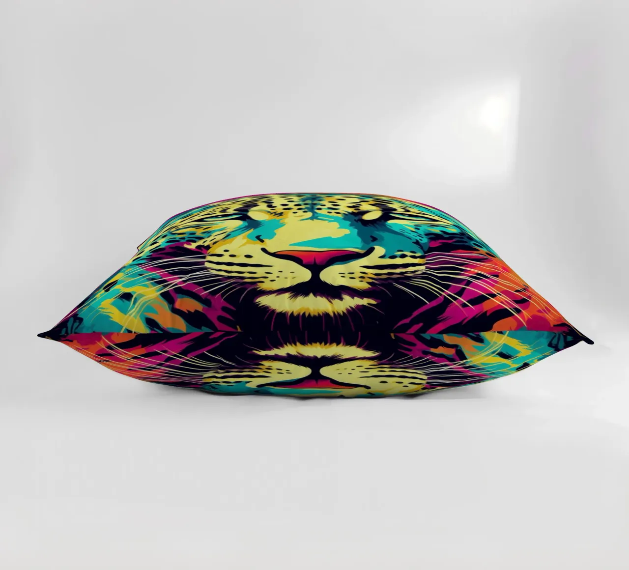 Leopardo colorato | Pop Art cuscino da Autofocus