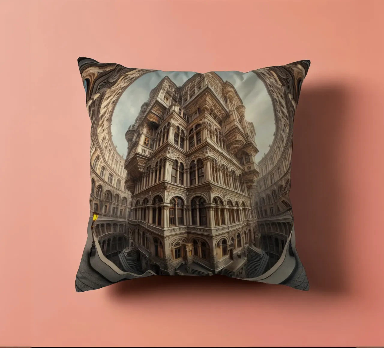 Sphere 056 - Ornate Architectural Fantasy cuscino da Spheres