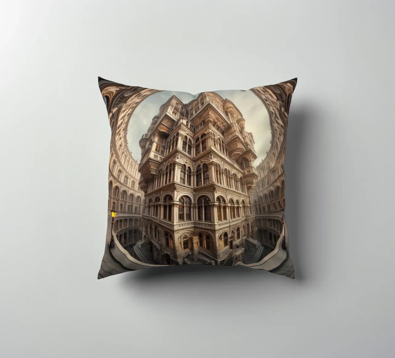 Sphere 056 - Ornate Architectural Fantasy cuscino da Spheres