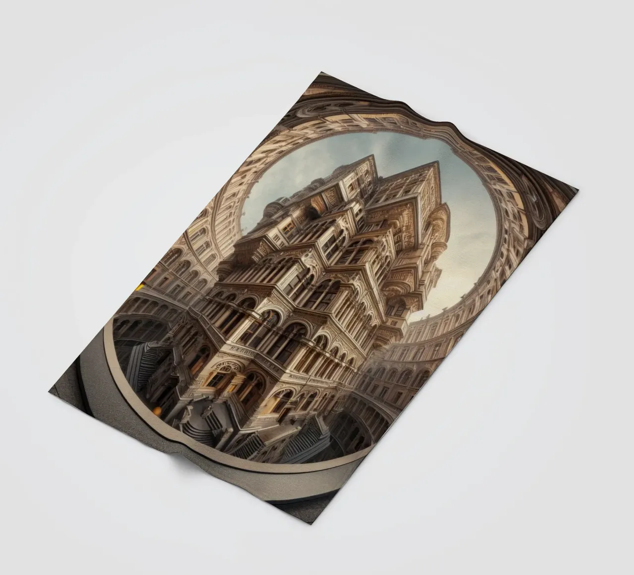 Sphere 056 - Ornate Architectural Fantasy Fleecedecke von Spheres