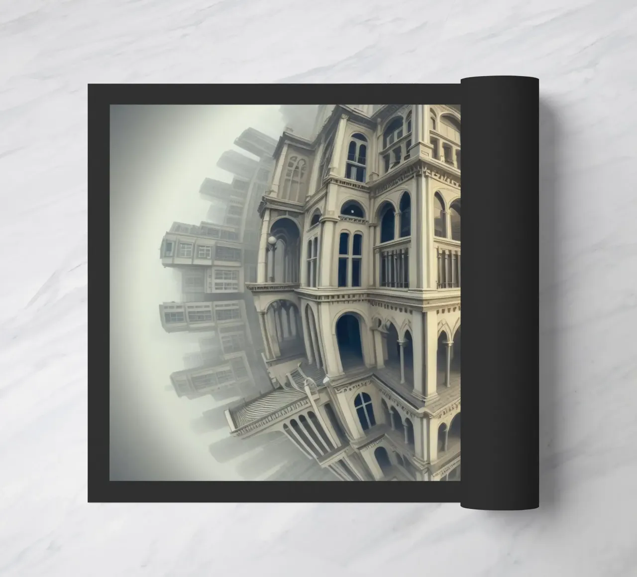 Sphere 058 - Surreal Spherical Cityscape zerbino da Spheres