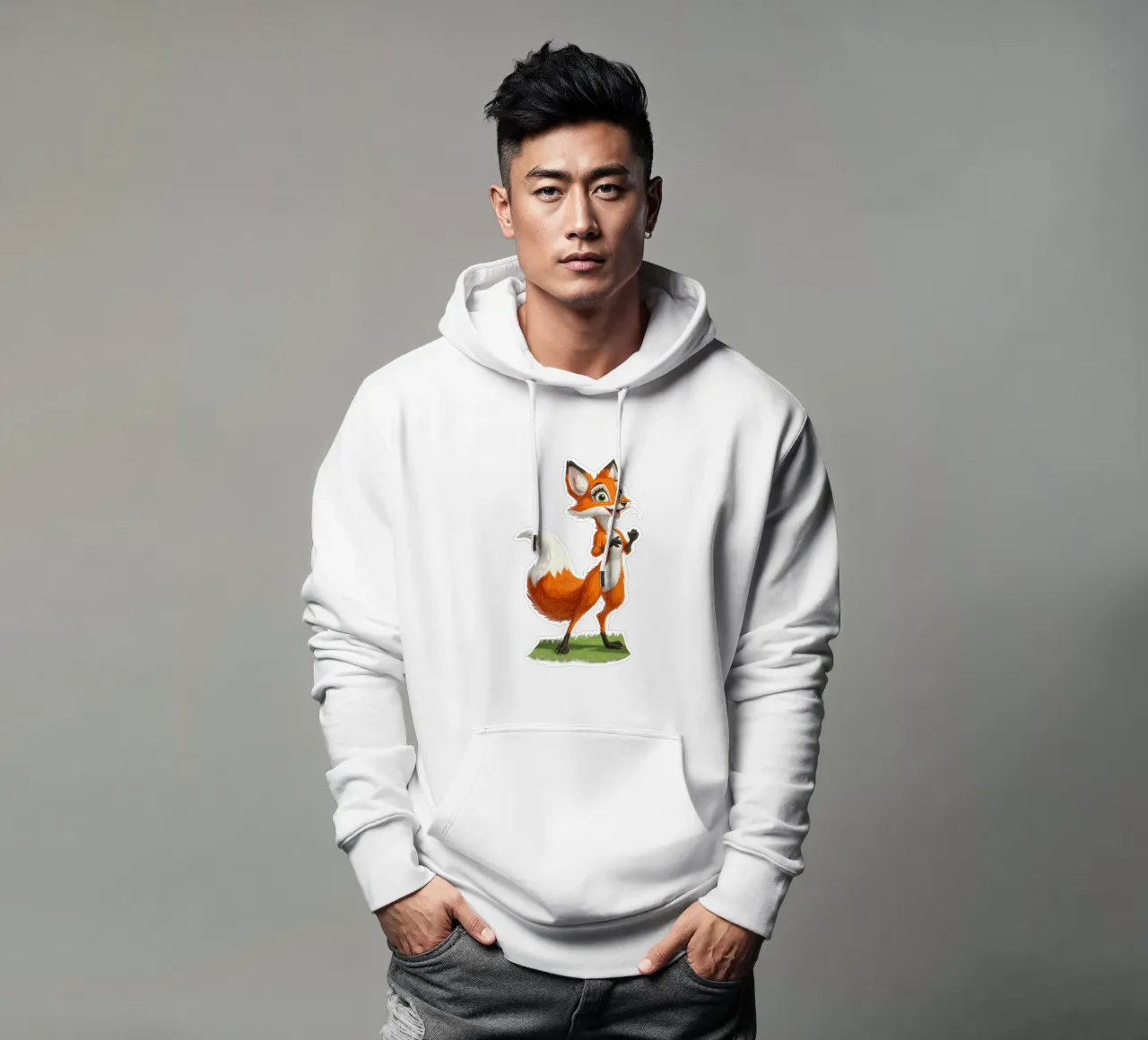 simpatica volpe felpa con cappuccio da Motivate-Today