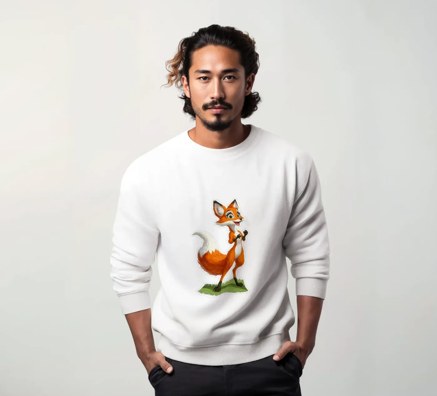 simpatica volpe felpa da Motivate-Today