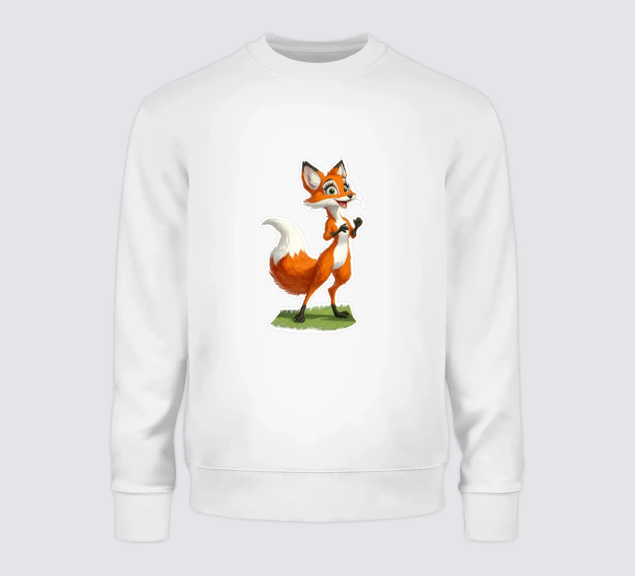 cute fox sweatshirt by Motivate-Today