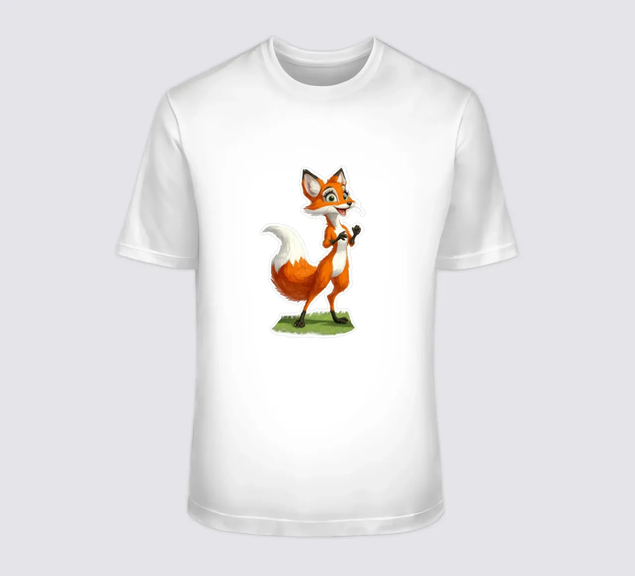 simpatica volpe t-shirt da Motivate-Today