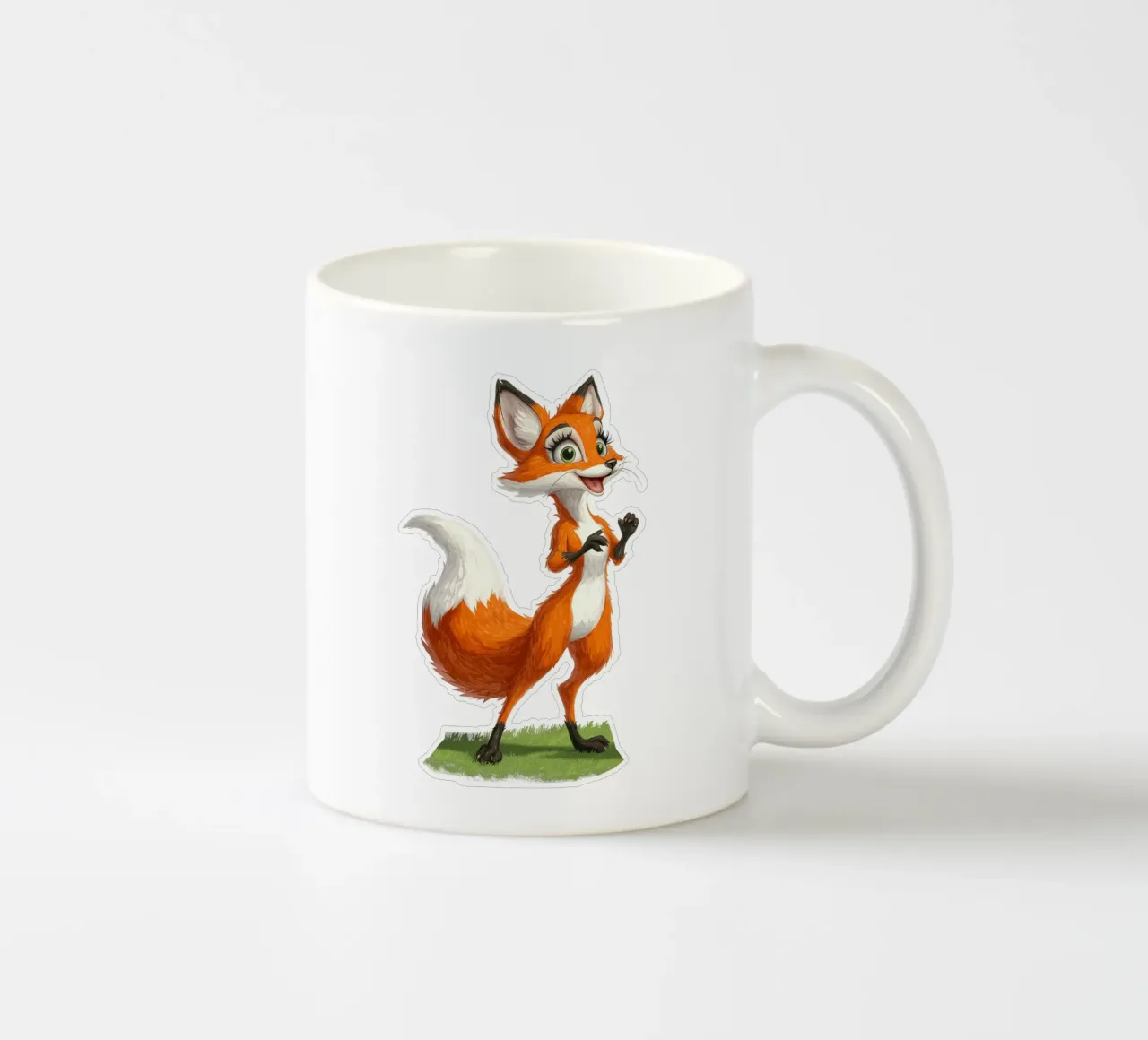 simpatica volpe tazza in ceramica da Motivate-Today