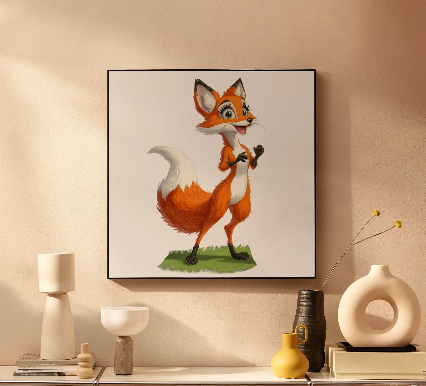 cute fox Acryl-Glas von Motivate-Today