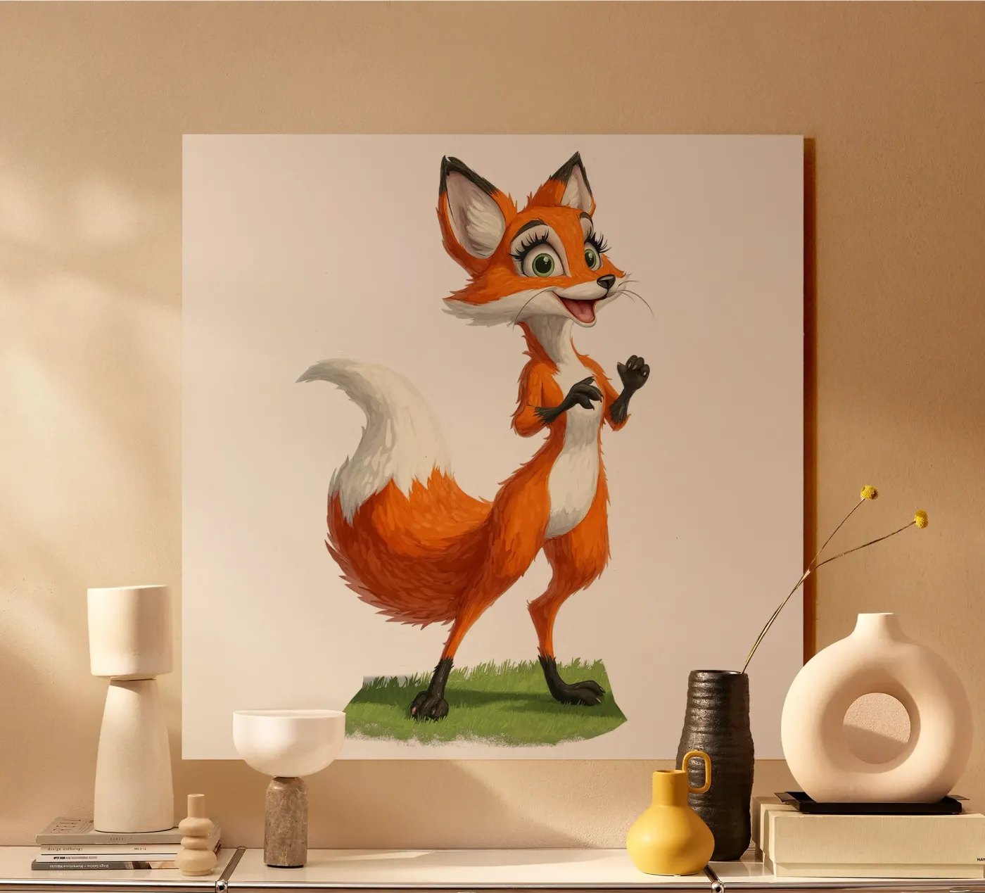 cute fox Acryl-Glas von Motivate-Today