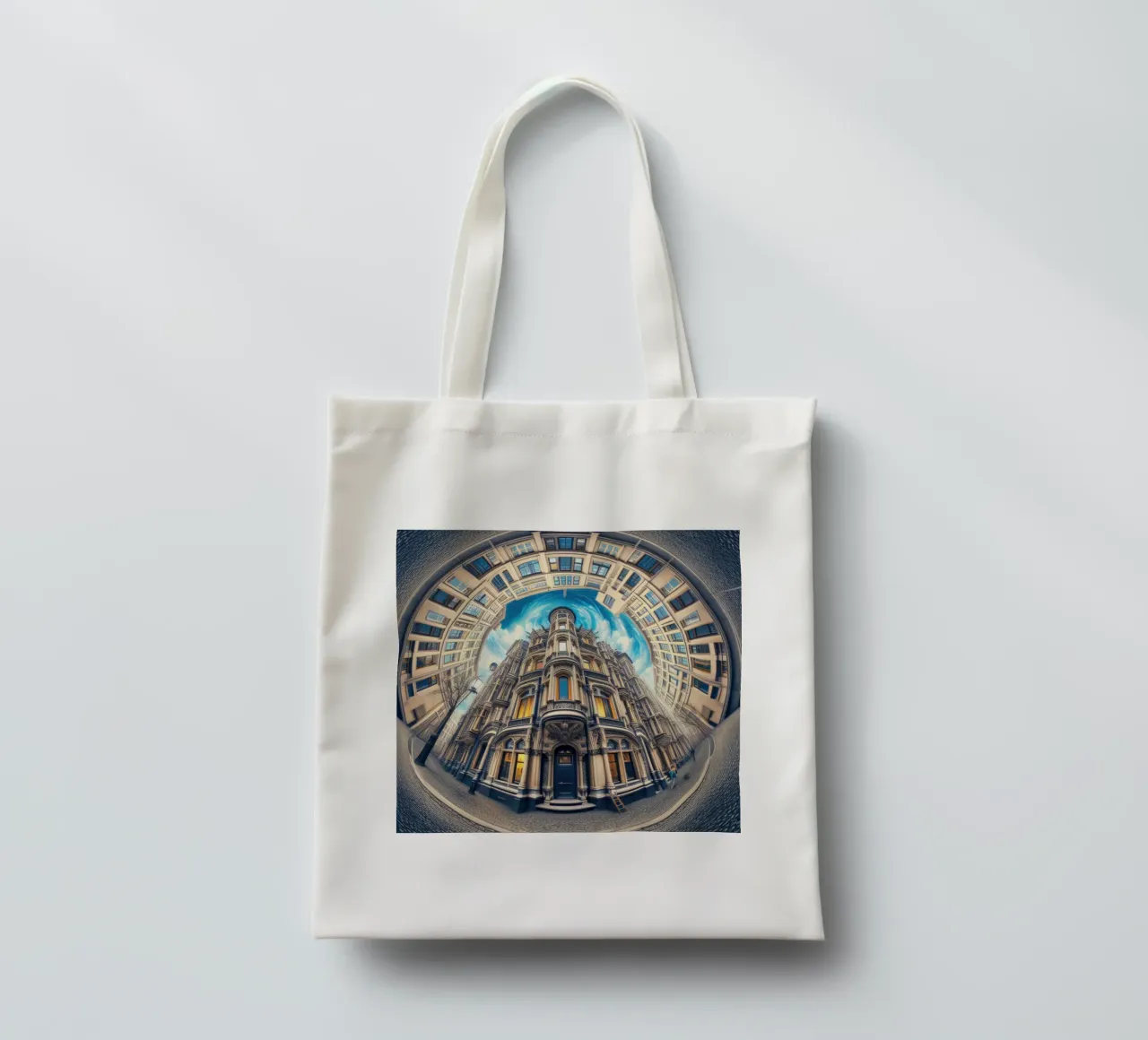 Sphere 059 - Circular Victorian Architecture borsa in juta da Spheres