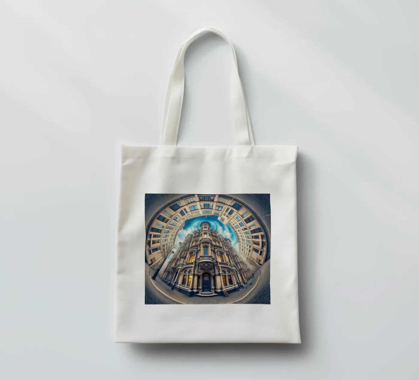 Sphere 059 - Circular Victorian Architecture borsa in juta da Spheres