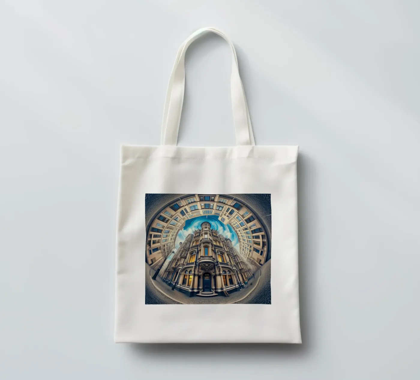 Sphere 059 - Circular Victorian Architecture borsa in juta da Spheres