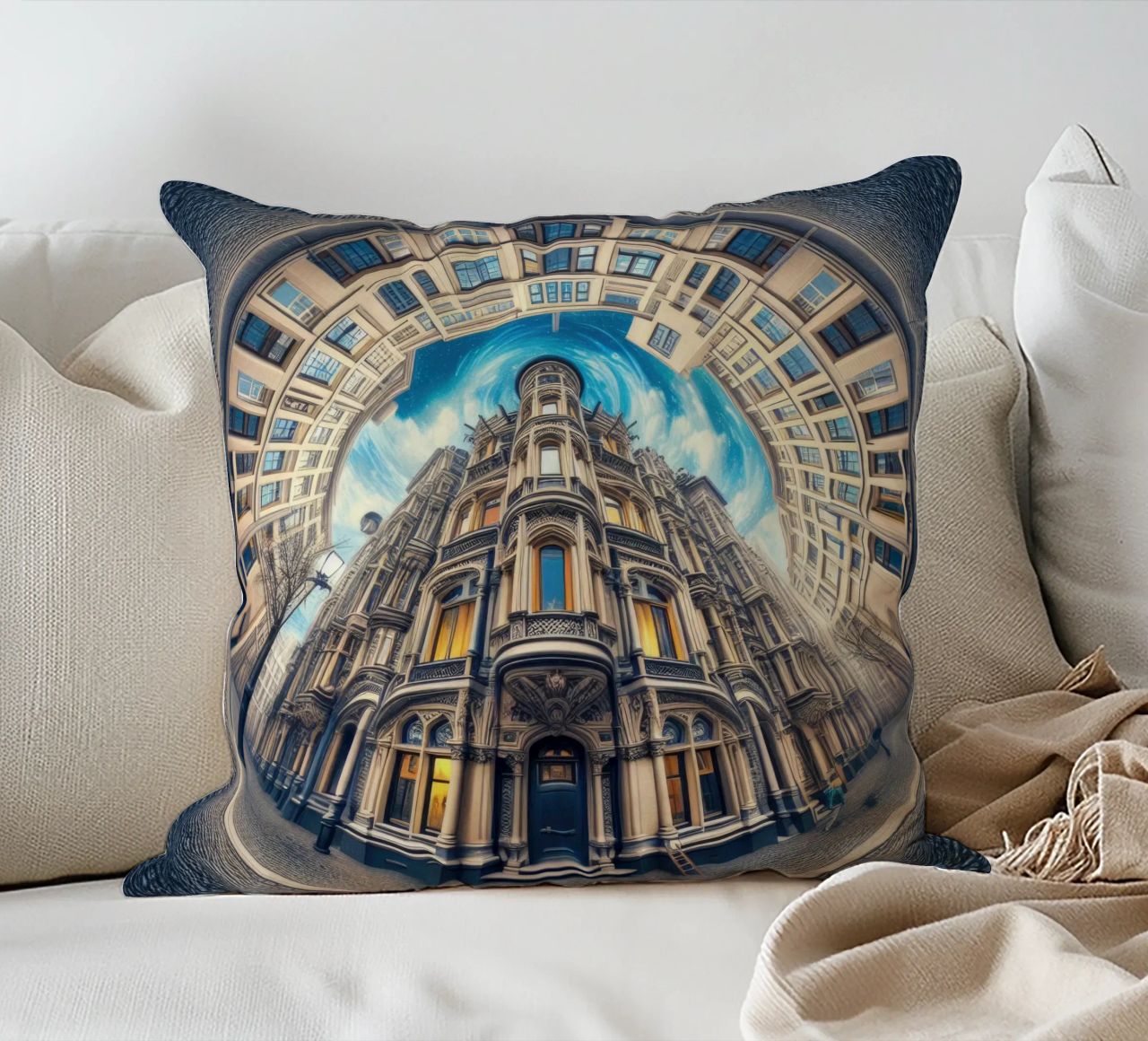 Sphere 059 - Circular Victorian Architecture cuscino da Spheres