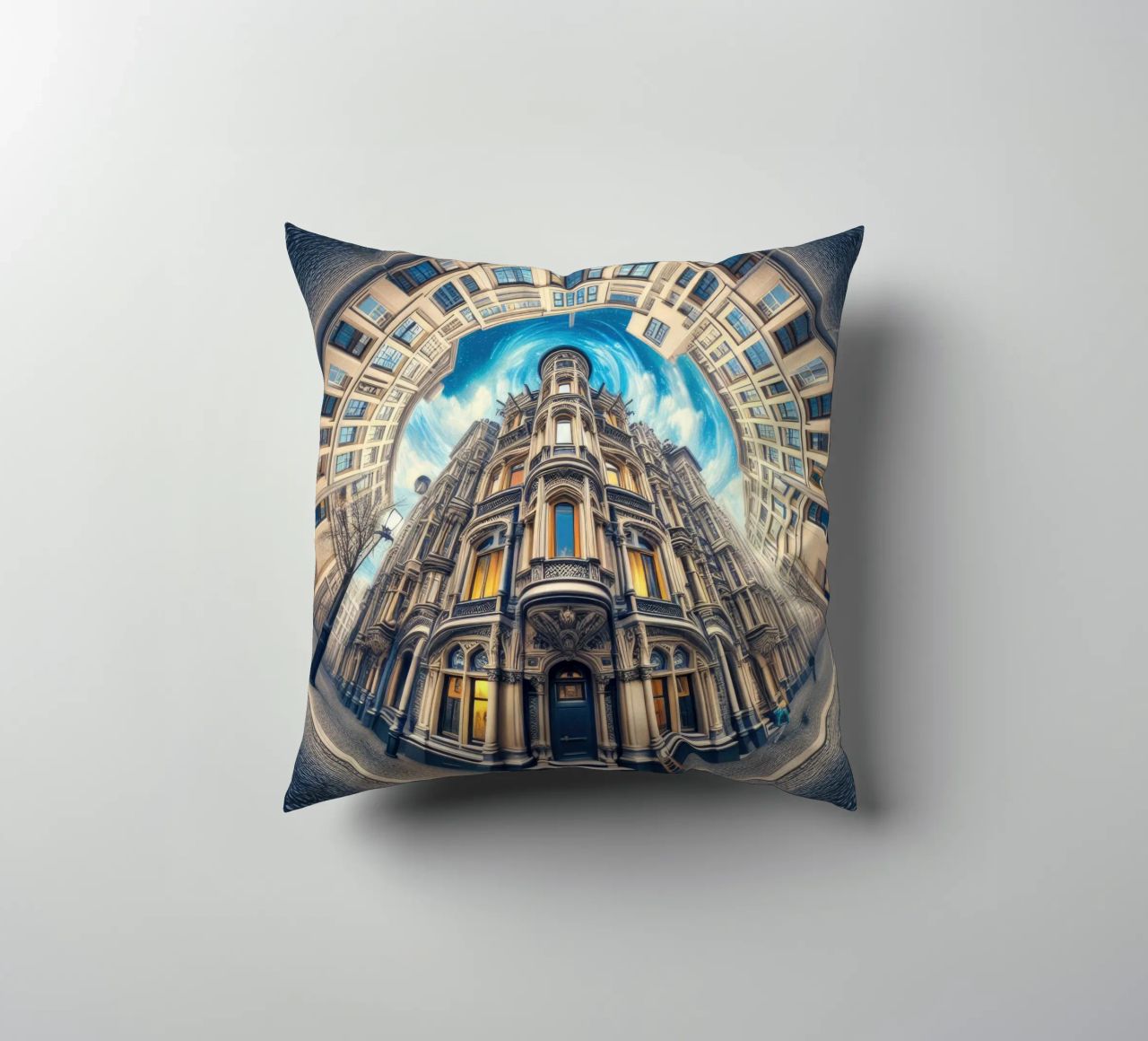 Sphere 059 - Circular Victorian Architecture cuscino da Spheres