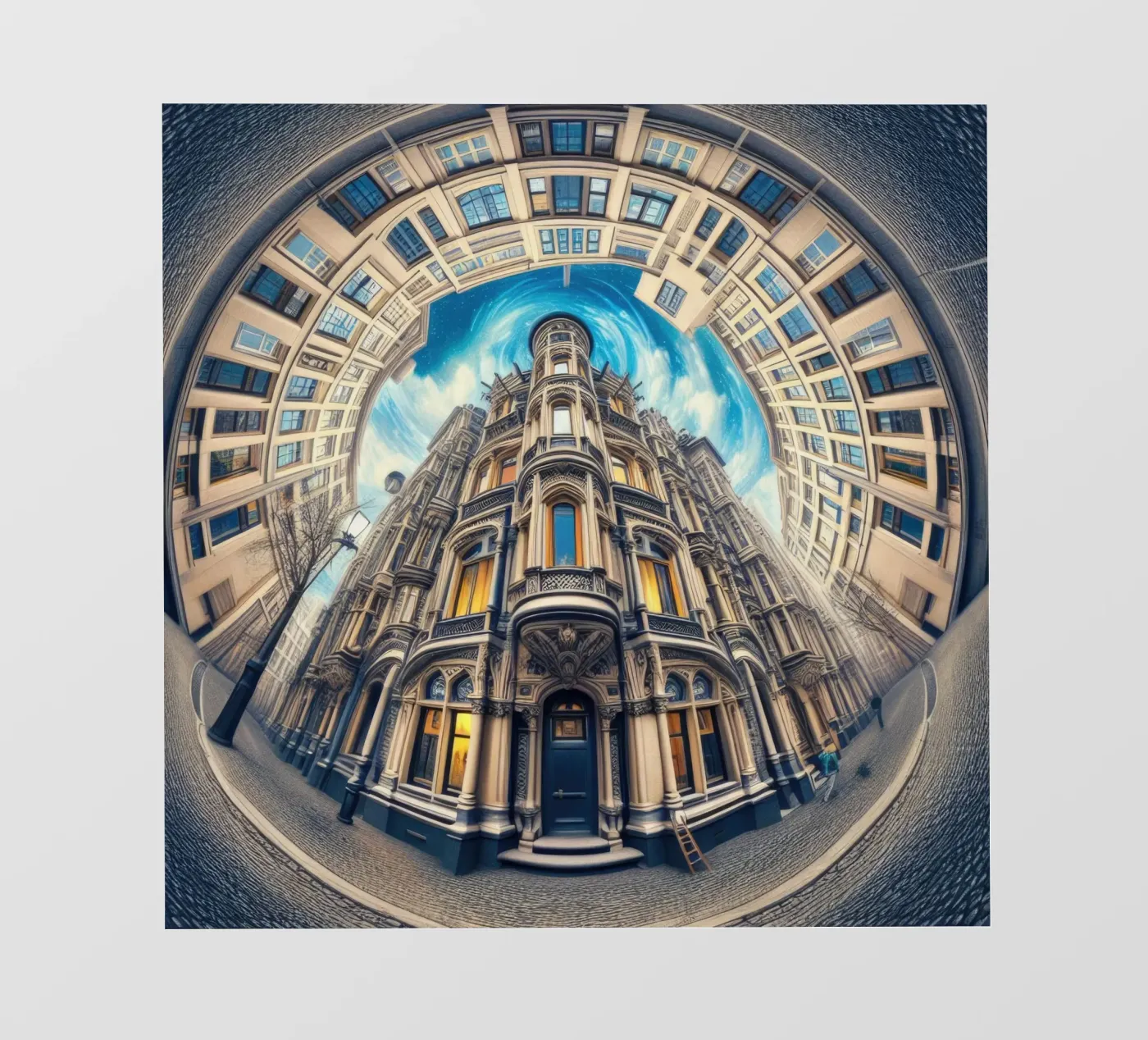 Sphere 059 - Circular Victorian Architecture pellicola backlit da Spheres