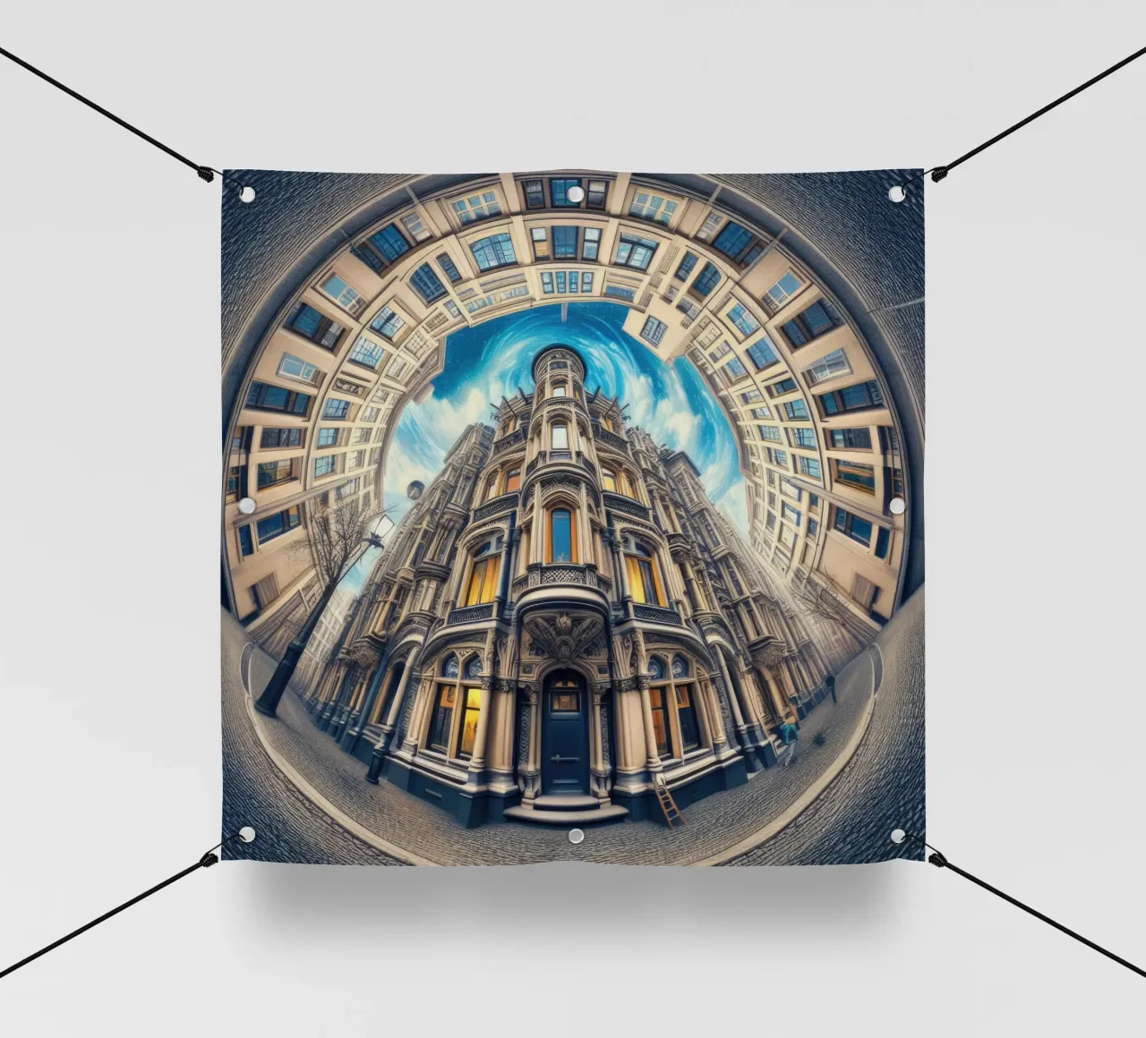 Sphere 059 - Circular Victorian Architecture PVC Plane von Spheres