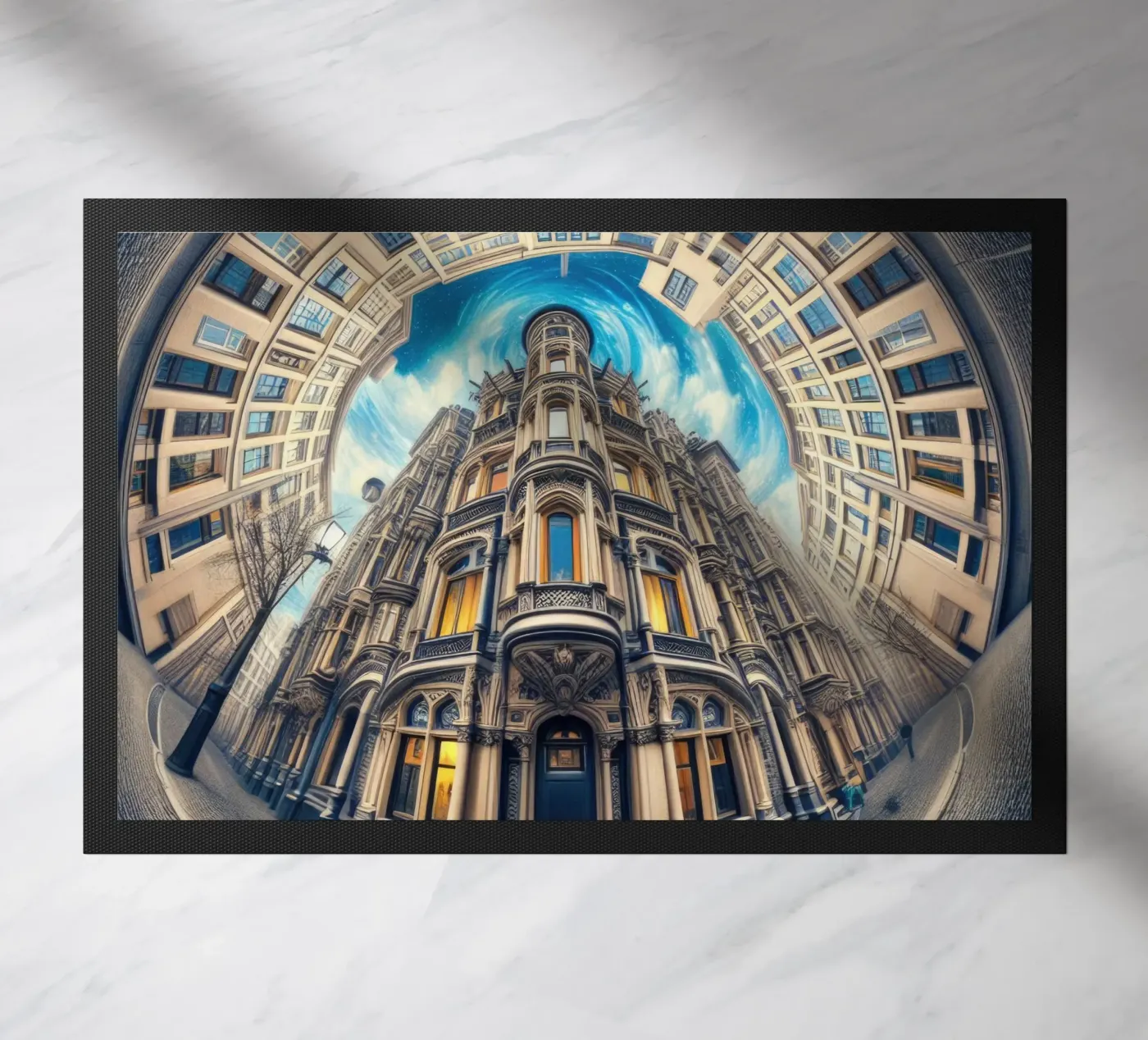 Sphere 059 - Circular Victorian Architecture doormat by Spheres
