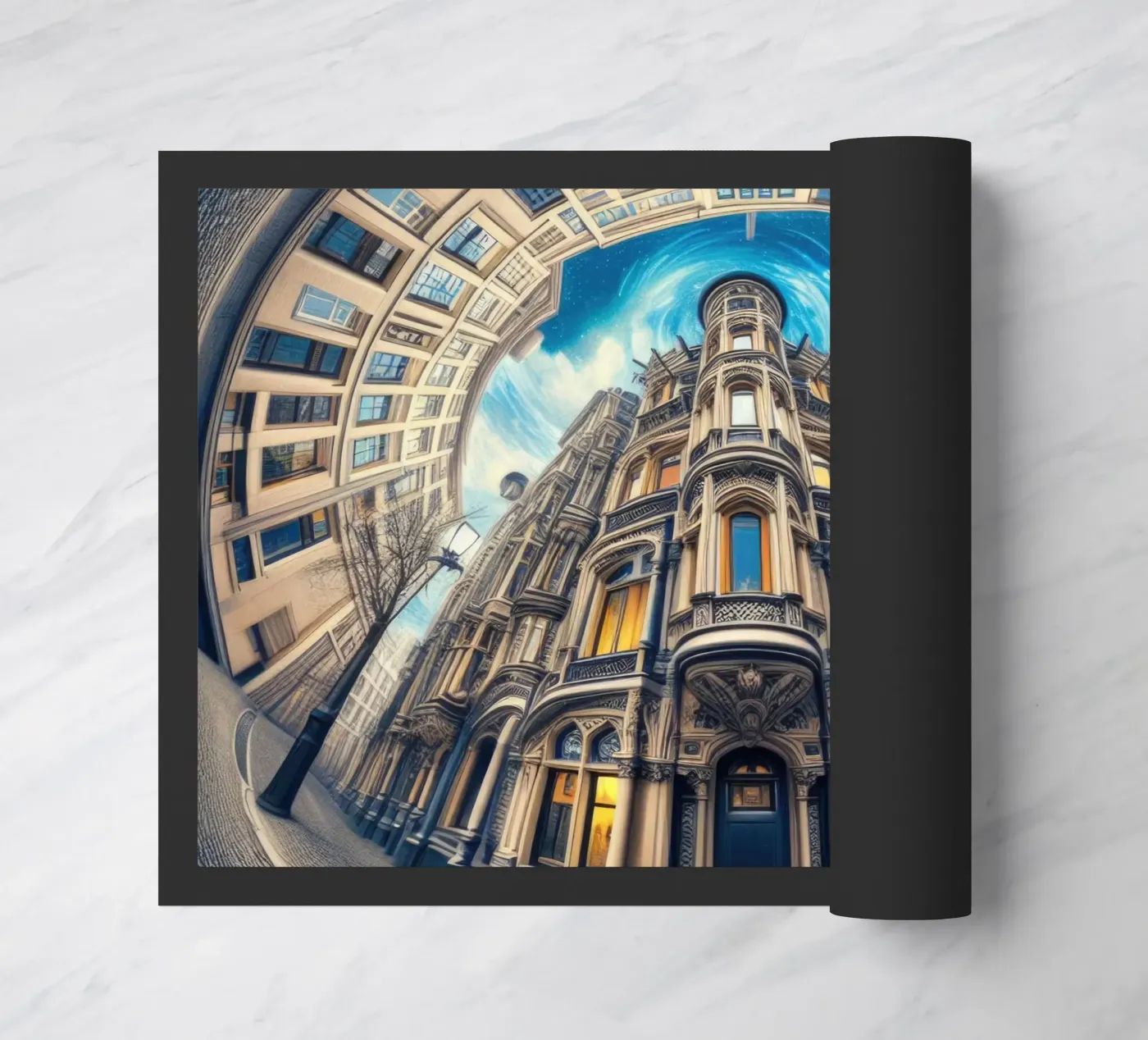 Sphere 059 - Circular Victorian Architecture doormat by Spheres