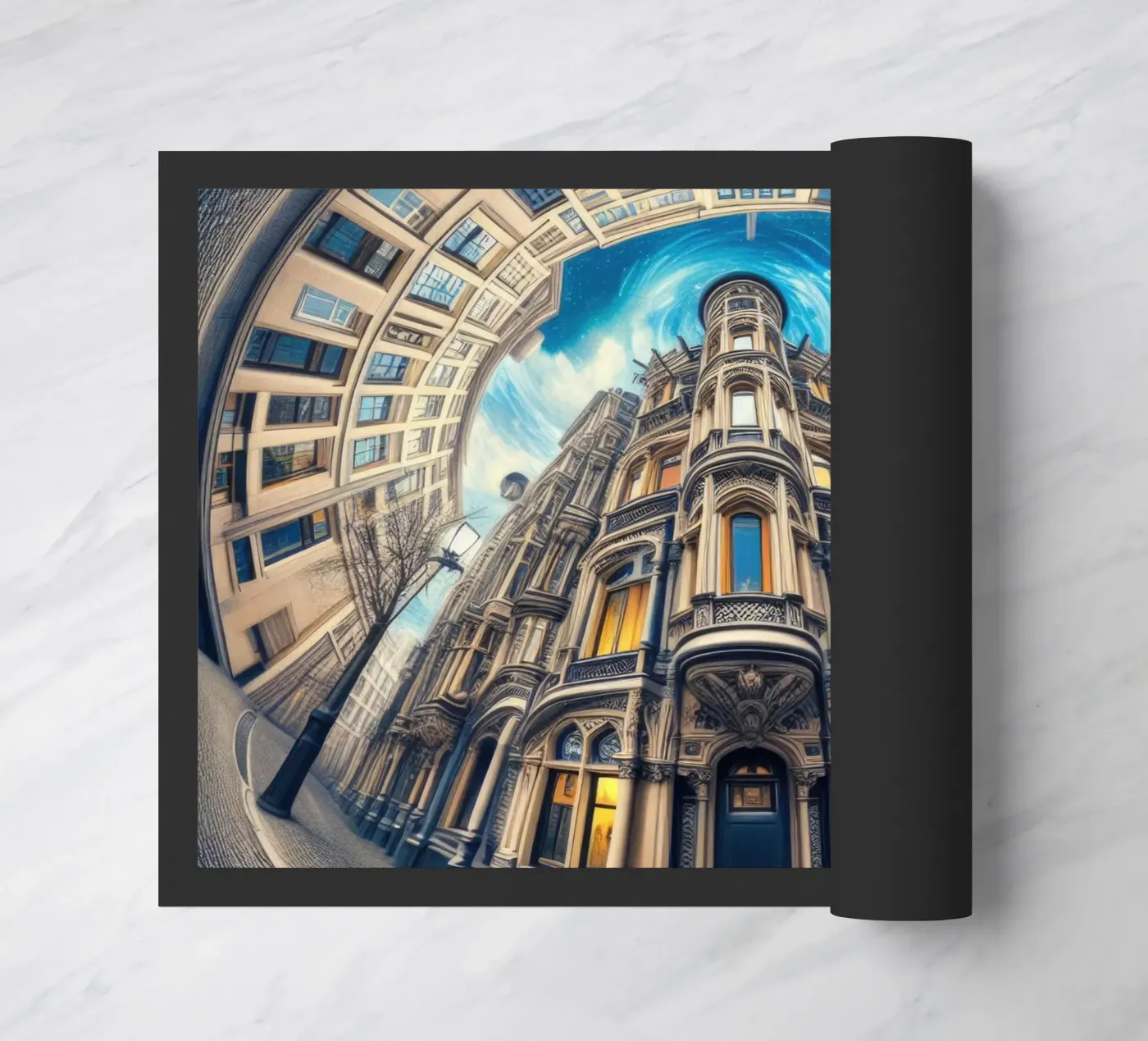 Sphere 059 - Circular Victorian Architecture Fußmatte von Spheres