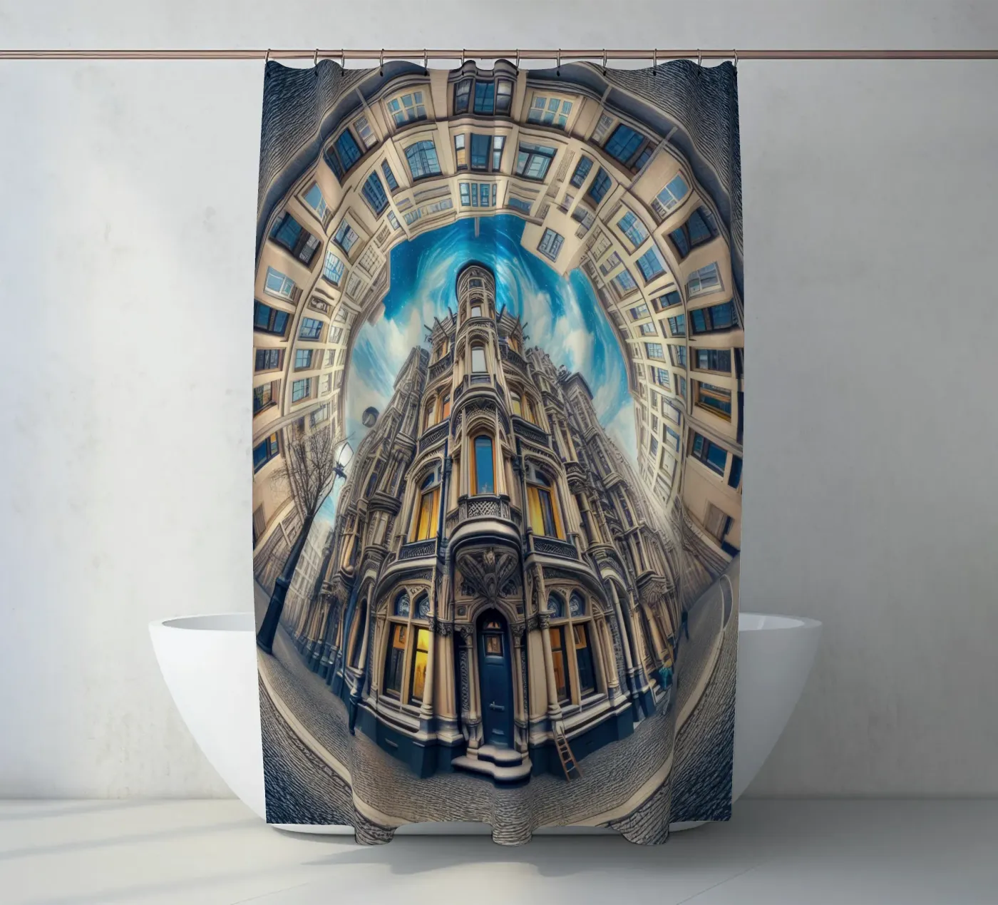 Sphere 059 - Circular Victorian Architecture Duschvorhang von Spheres
