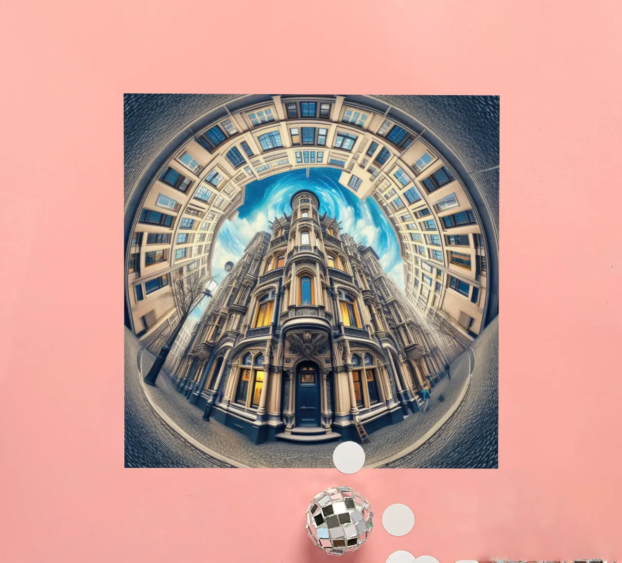 Sphere 059 - Circular Victorian Architecture sticker van Spheres