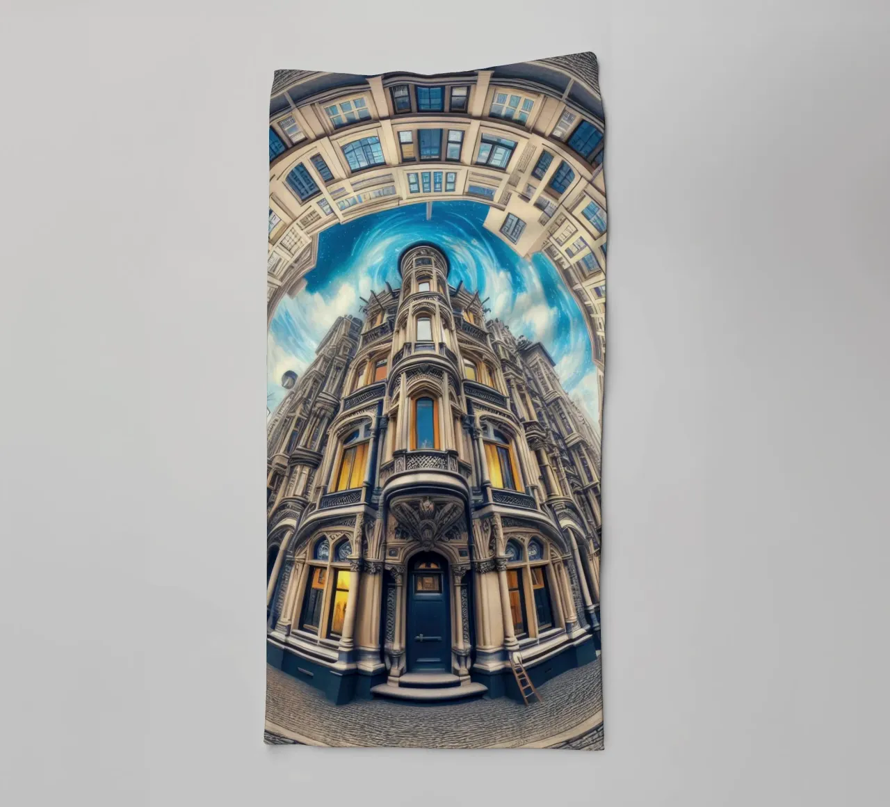 Sphere 059 - Circular Victorian Architecture towel by Spheres