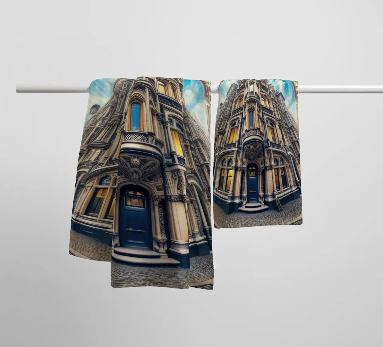 Sphere 059 - Circular Victorian Architecture towel by Spheres