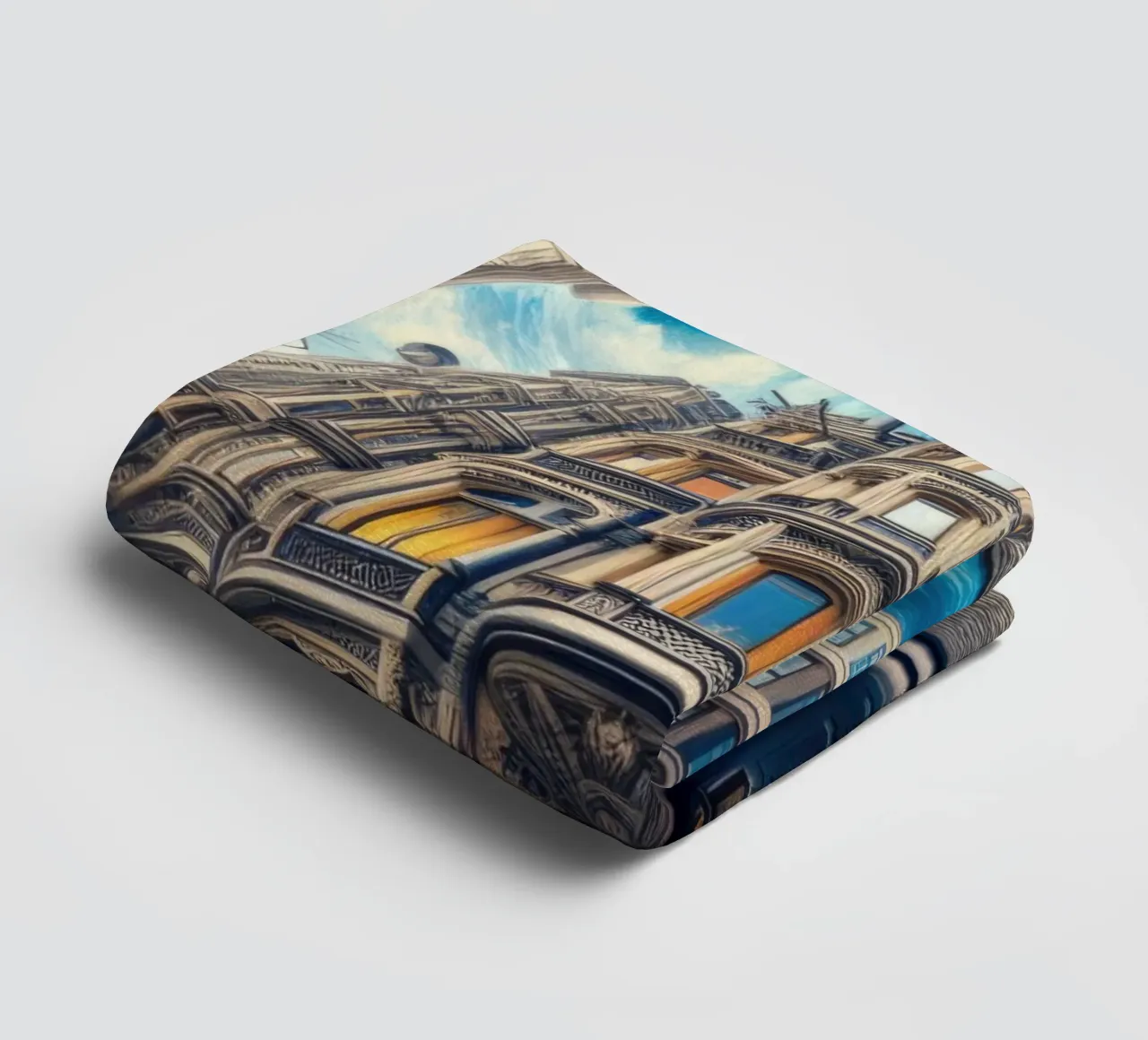 Sphere 059 - Circular Victorian Architecture towel by Spheres