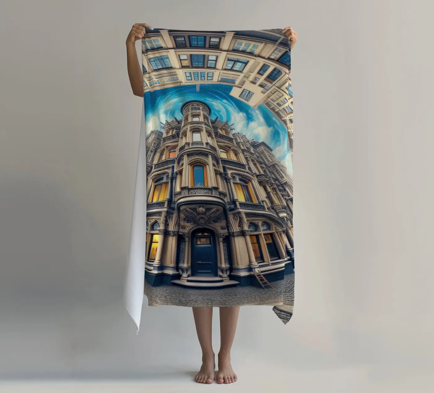Sphere 059 - Circular Victorian Architecture strandhanddoek van Spheres