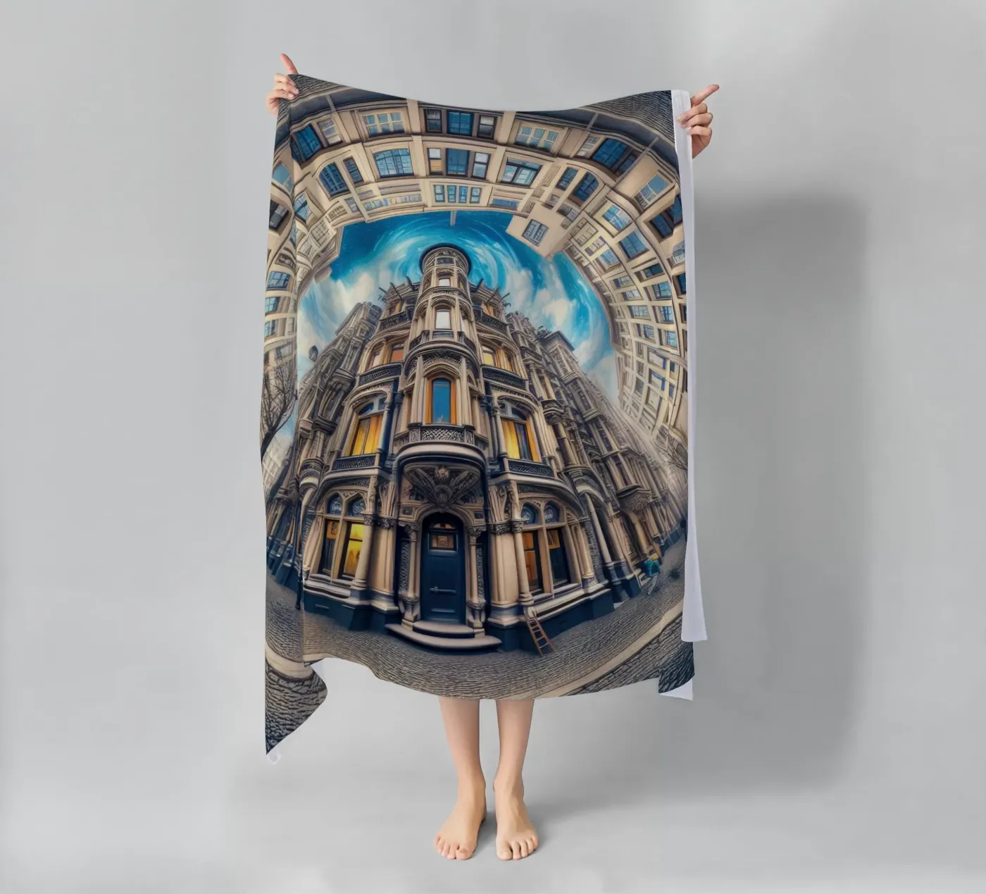 Sphere 059 - Circular Victorian Architecture strandhanddoek van Spheres