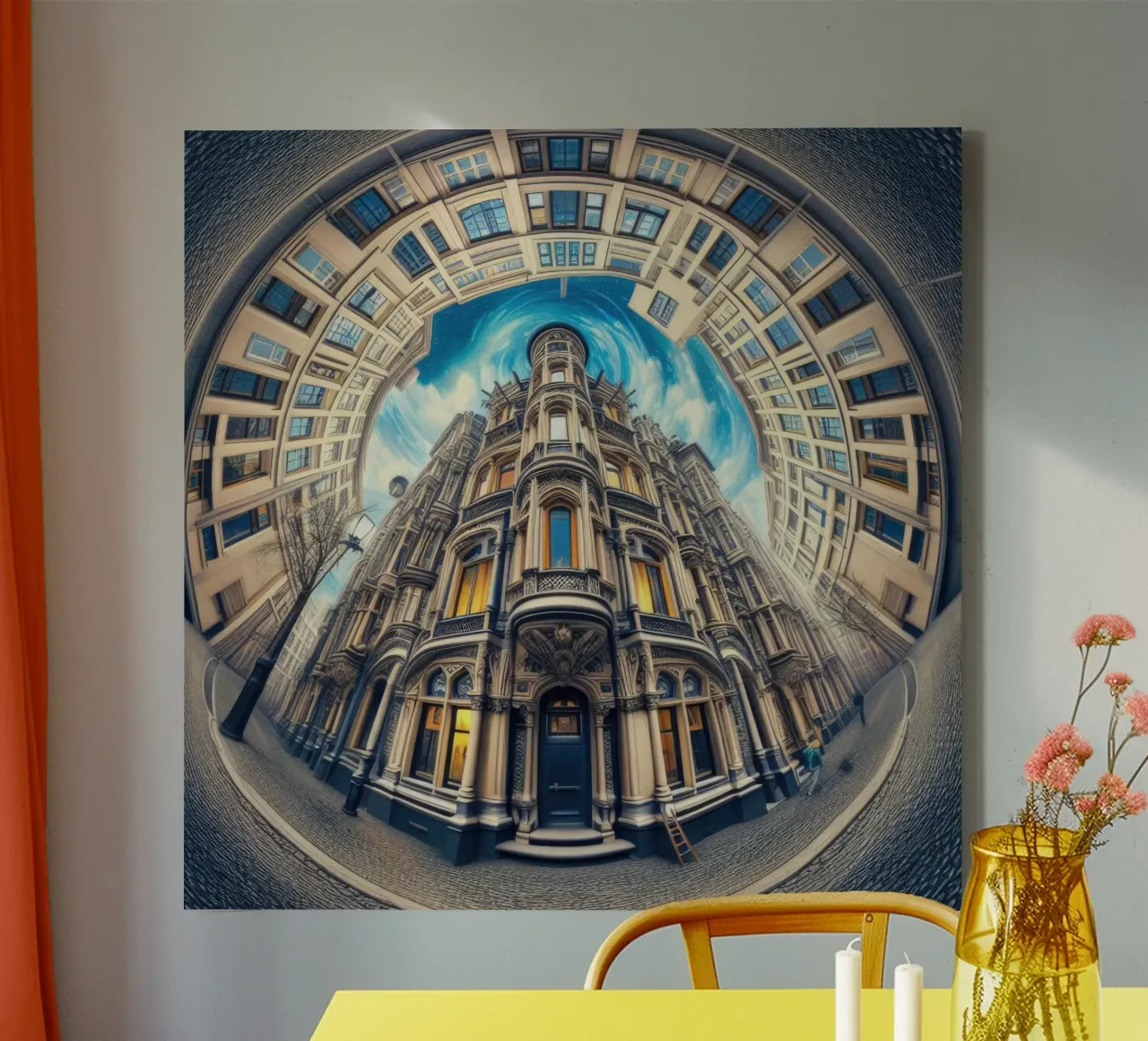 Sphere 059 - Circular Victorian Architecture canvas van Spheres