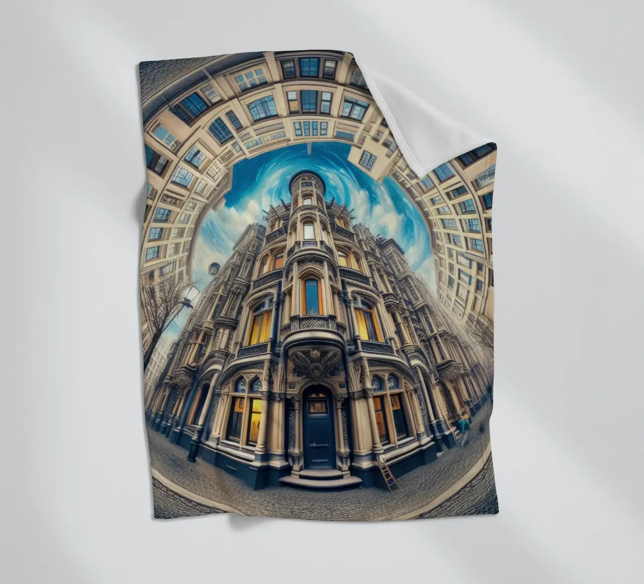 Sphere 059 - Circular Victorian Architecture Fleecedecke von Spheres