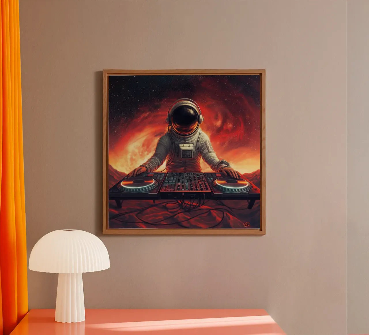DJ Astronauta alluminio dibond da Motivate-Today