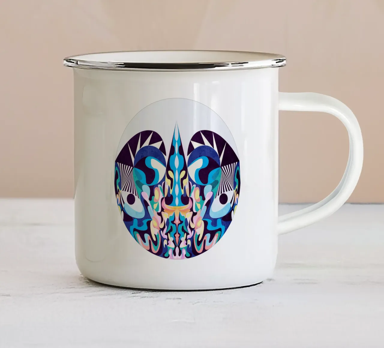 Blue Dragon tazza in smalto da lovely lines