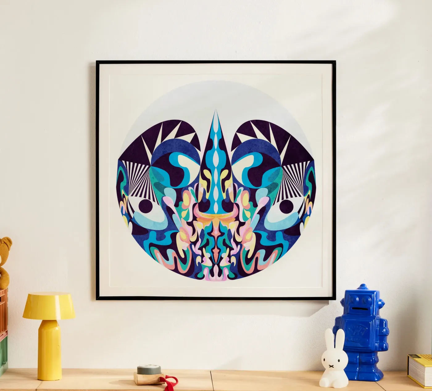 Blue Dragon poster by Lines Inside