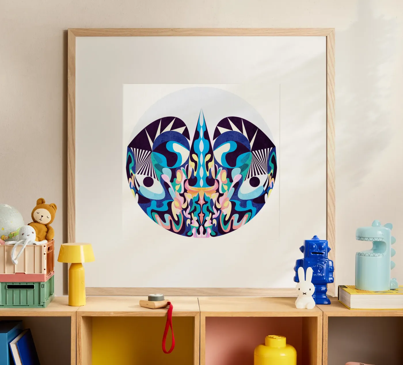 Blue Dragon poster by Lines Inside