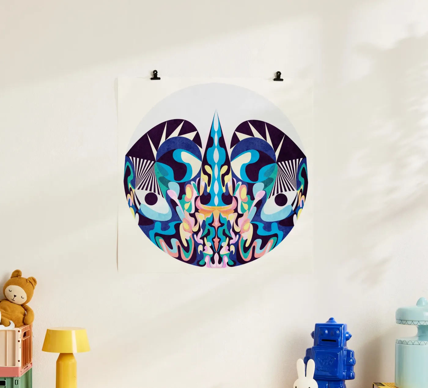 Blue Dragon poster by Lines Inside